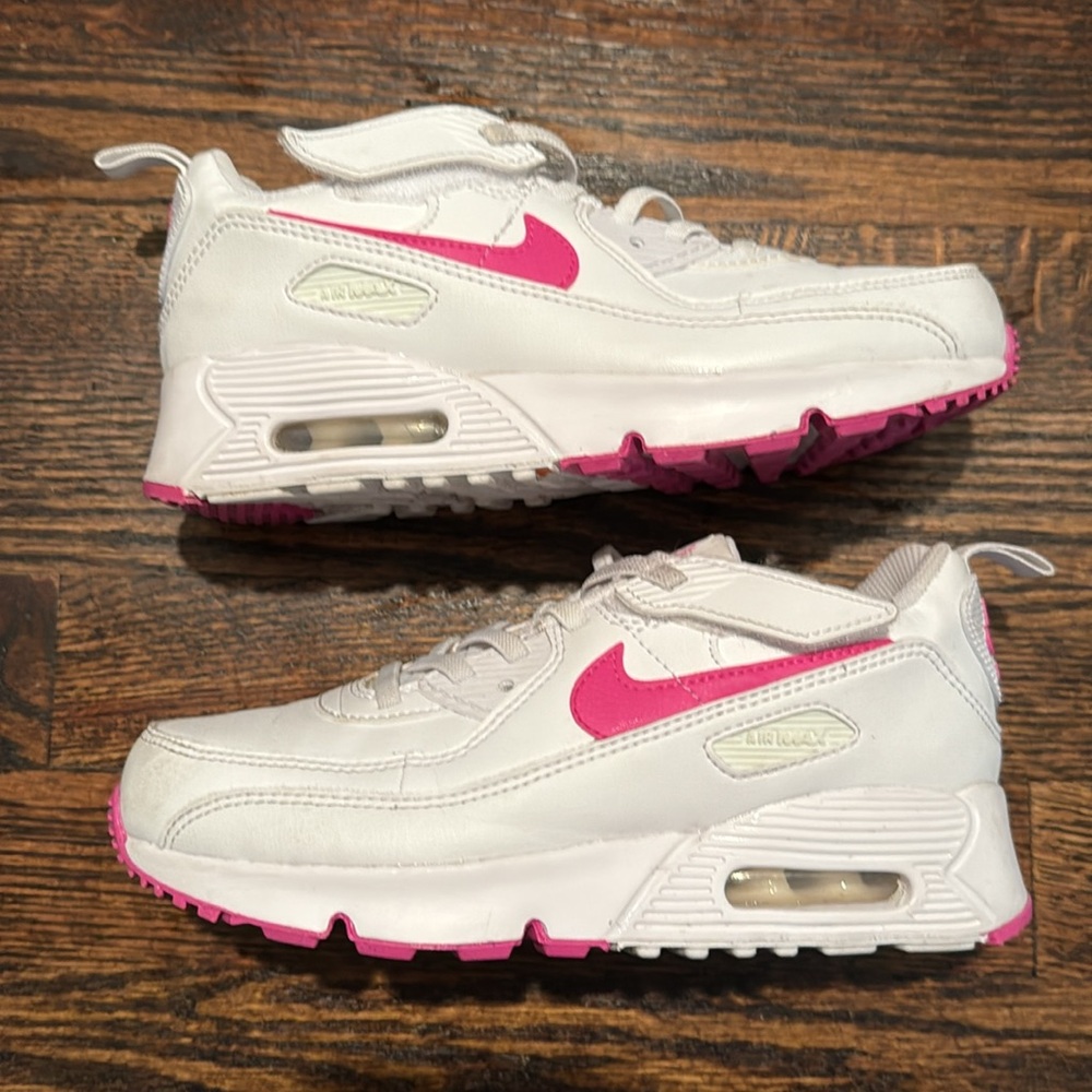 Nike Air Max White and Pink Sneakers youth size 3 - Picture 6 of 11